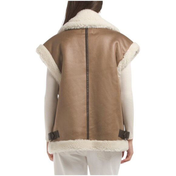 BERNARDO Faux Shearling Vest - Picture 2 of 2